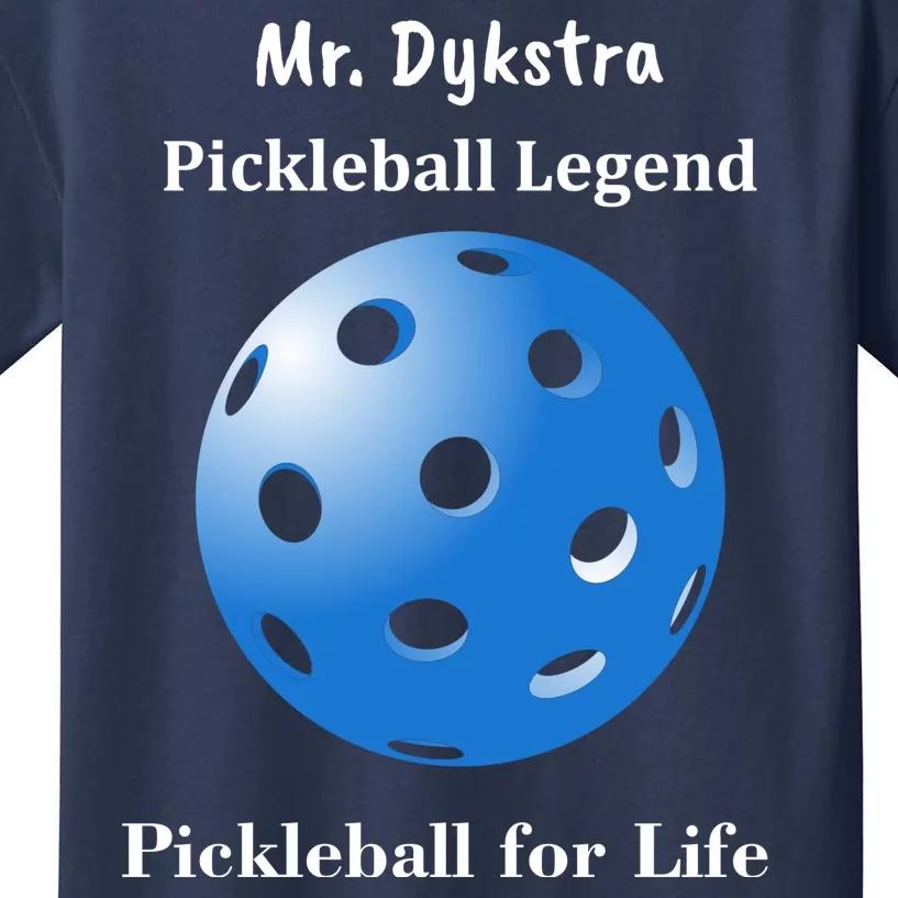 Custom Pickleball For Life Personalize Text Name Kids T-Shirt