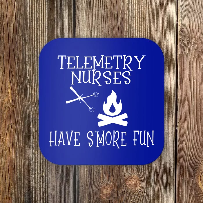 Camping Pun For Nursing Specialty Telemetry Nurse Gift Coaster