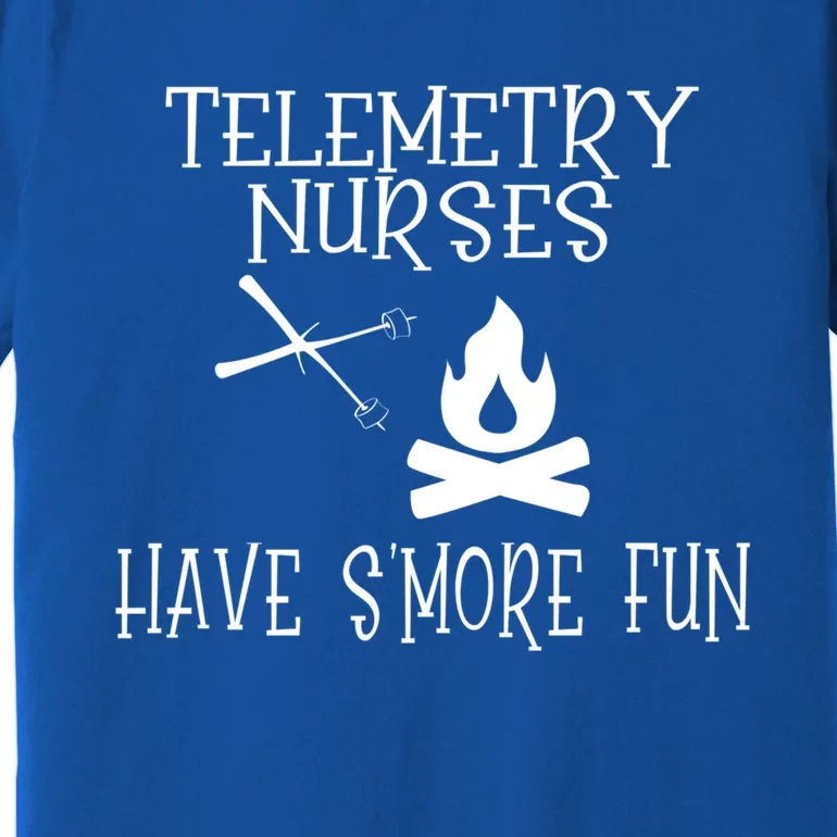 Camping Pun For Nursing Specialty Telemetry Nurse Gift Premium T-Shirt