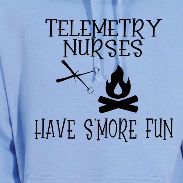 Camping Pun For Nursing Specialty Telemetry Nurse Gift Unisex Surf Hoodie