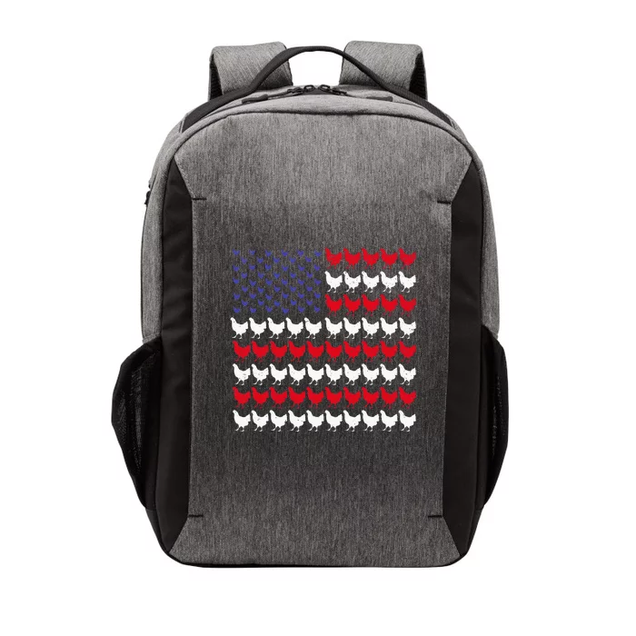 Chicken Patriotic Farmers 4th Of July Vector Backpack