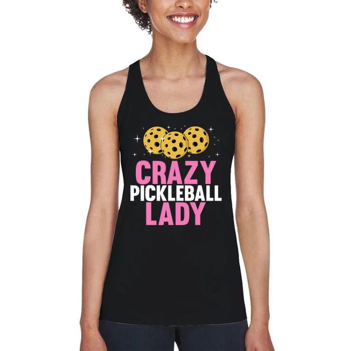 Cool Pickleball For Wo Girls Pickleball Player & Lover Women's Racerback Tank