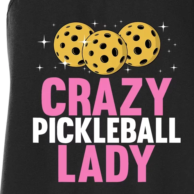 Cool Pickleball For Wo Girls Pickleball Player & Lover Women's Racerback Tank