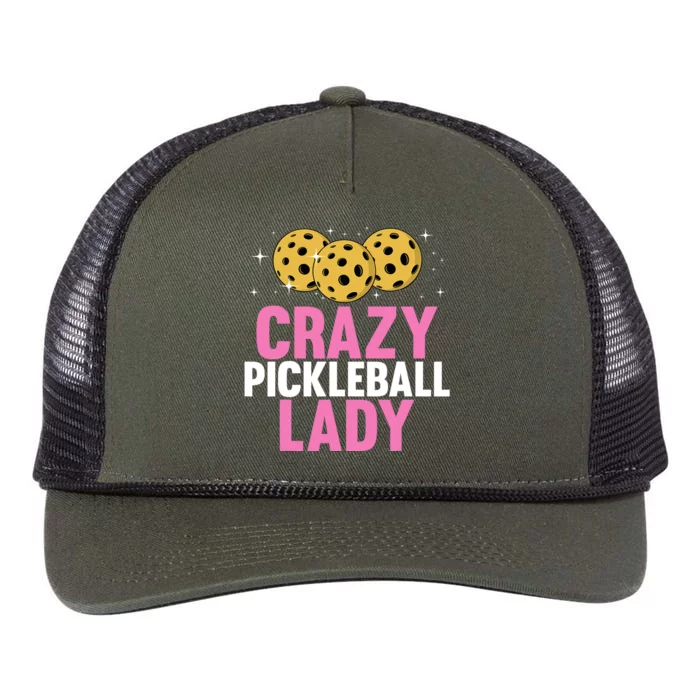 Cool Pickleball For Wo Girls Pickleball Player & Lover Retro Rope Trucker Hat Cap