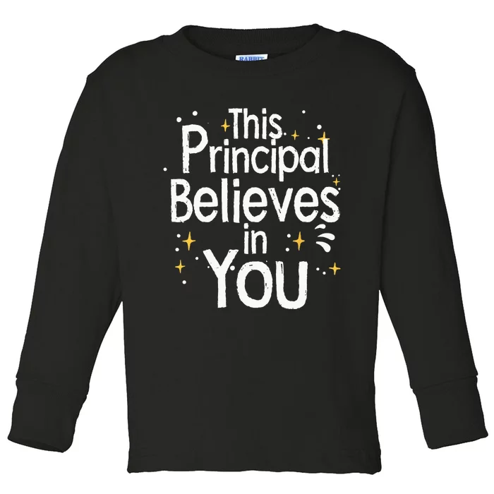 Cute Principal For Men Women School Head Principal Toddler Long Sleeve Shirt