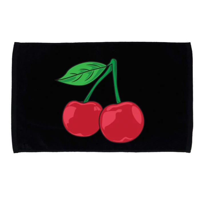 Cherry Pocket Fruit Lover Sweet Bomb Farmer Red Cherries Gift Microfiber Hand Towel