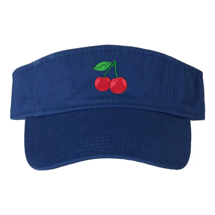 Cherry Pocket Fruit Lover Sweet Bomb Farmer Red Cherries Gift Valucap Bio-Washed Visor