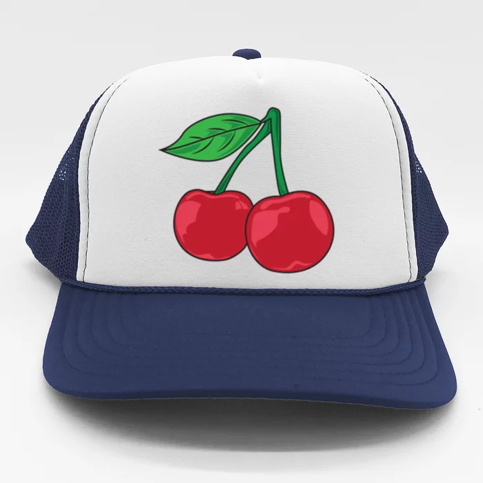 Cherry Pocket Fruit Lover Sweet Bomb Farmer Red Cherries Gift Trucker Hat