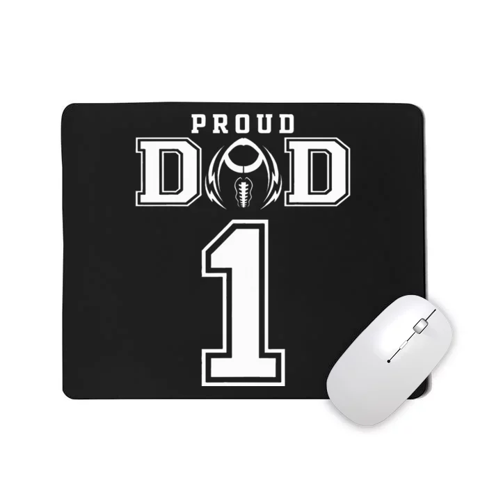 Custom Proud Football Dad Number 1 Personalized For Mousepad