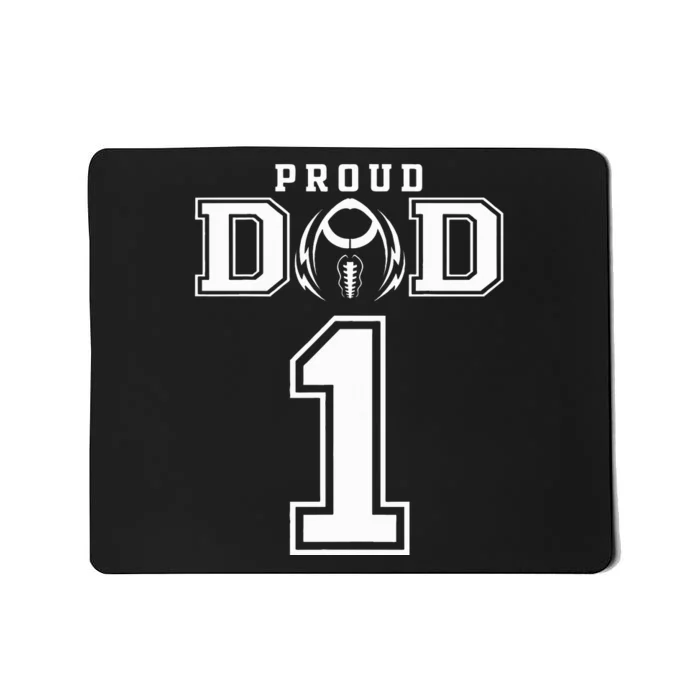 Custom Proud Football Dad Number 1 Personalized For Mousepad