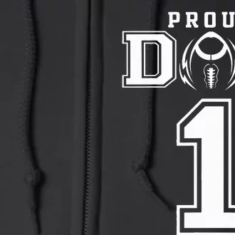 Custom Proud Football Dad Number 1 Personalized For Full Zip Hoodie