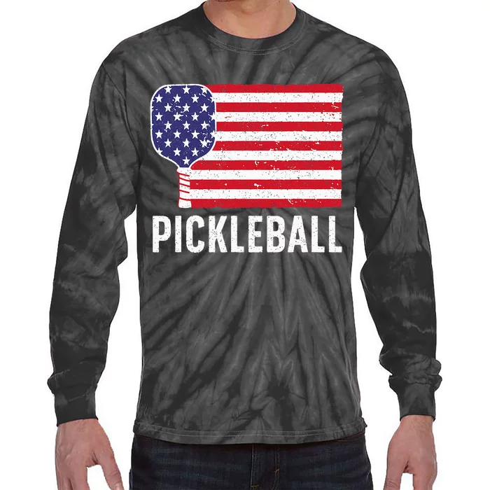 Cool Pickleball For Men Women Paddle Sport Pickleball Lover Tie-Dye Long Sleeve Shirt