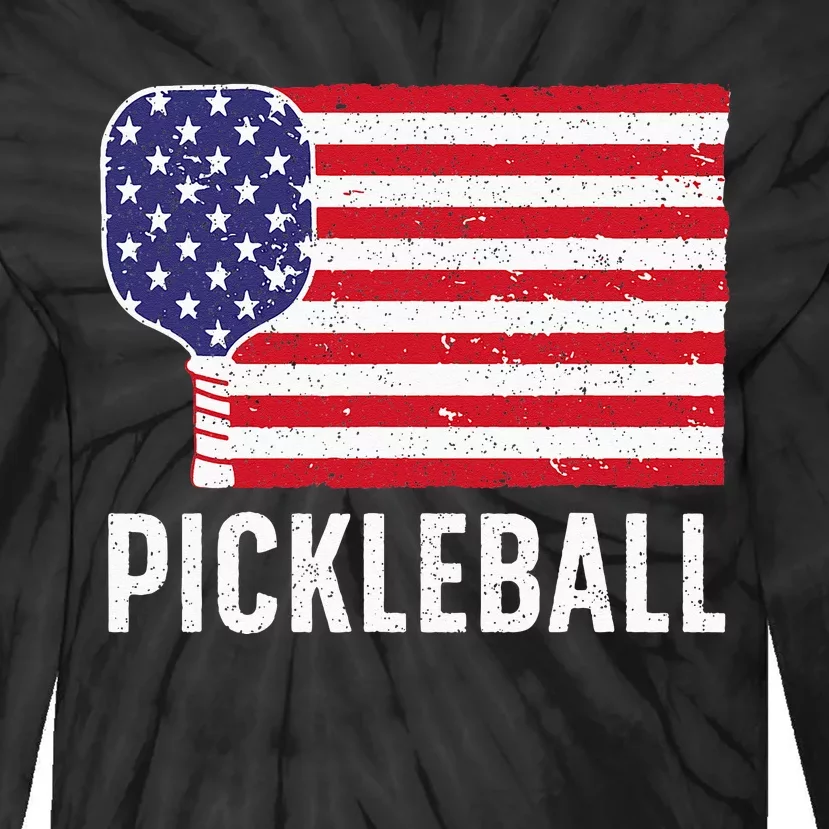 Cool Pickleball For Men Women Paddle Sport Pickleball Lover Tie-Dye Long Sleeve Shirt