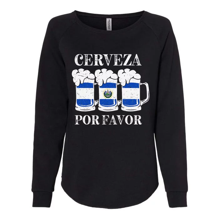 Cerveza Por Favor Salvadoran Beer Pupusas Tamales Party Womens California Wash Sweatshirt