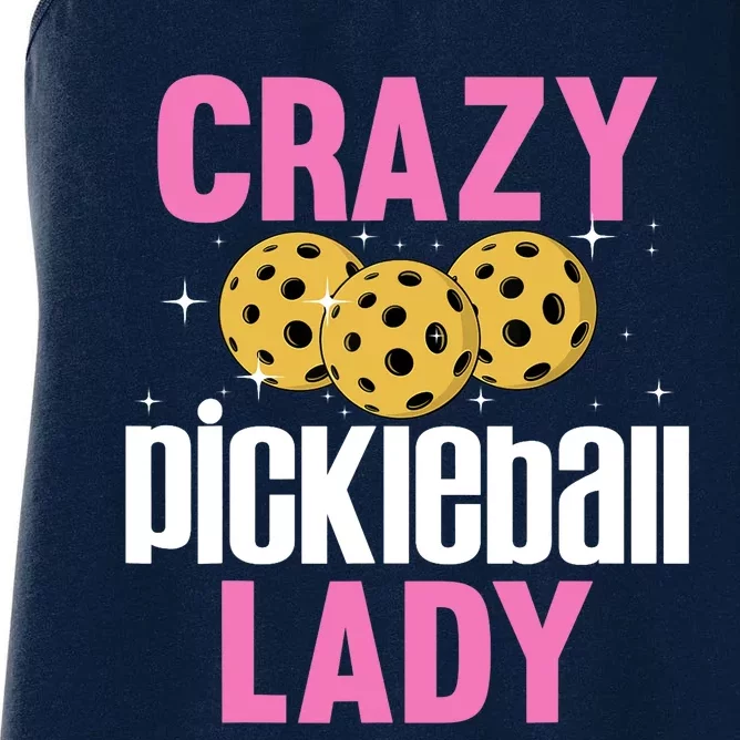 Cool Pickleball For Wo Girls Pickleball Player & Lover Women's Racerback Tank