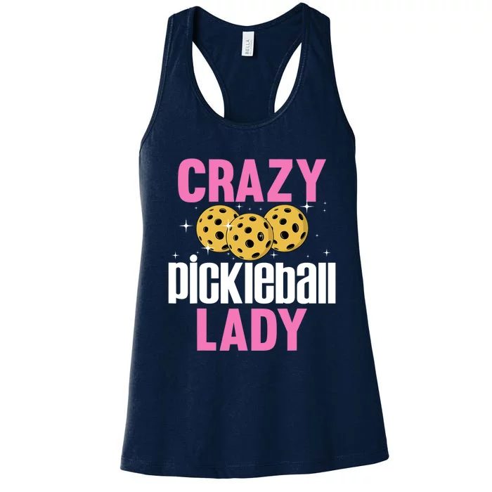 Cool Pickleball For Wo Girls Pickleball Player & Lover Women's Racerback Tank