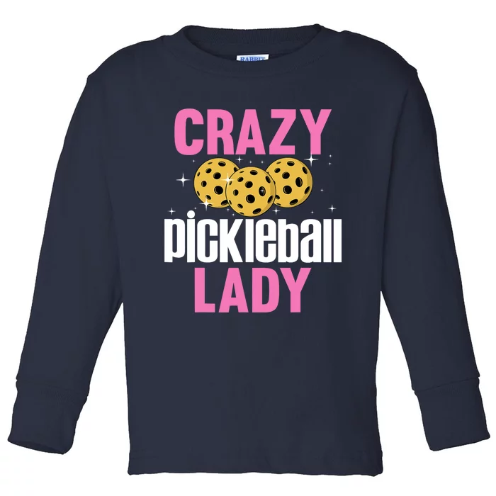 Cool Pickleball For Wo Girls Pickleball Player & Lover Toddler Long Sleeve Shirt