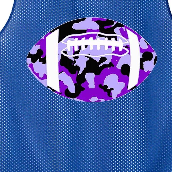 Cool Purple Football Camo Purple Camouflage Football Mesh Reversible Basketball Jersey Tank