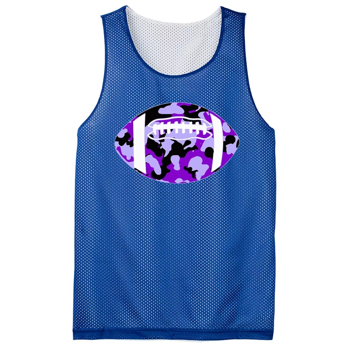 Cool Purple Football Camo Purple Camouflage Football Mesh Reversible Basketball Jersey Tank