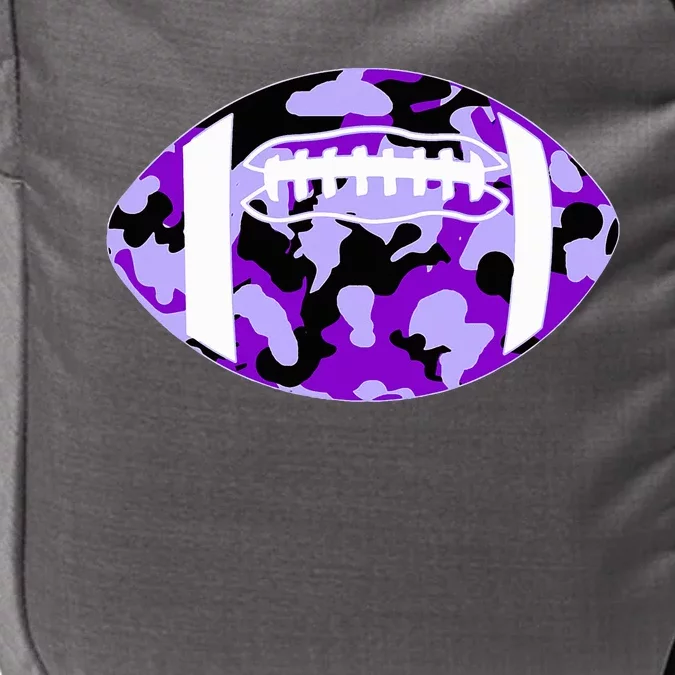 Cool Purple Football Camo Purple Camouflage Football Impact Tech Backpack