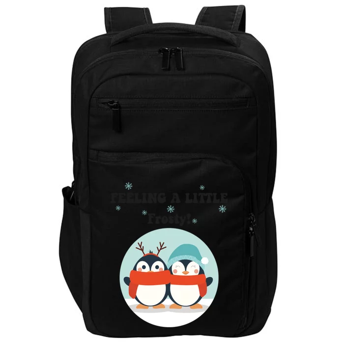 Christmas Penguin Frosty Meaningful Gift Impact Tech Backpack