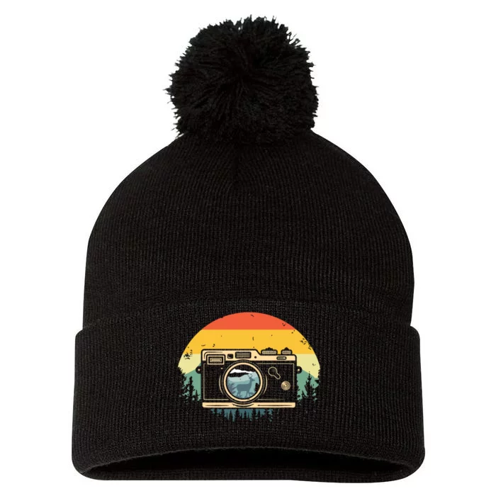 Cool Photography For Men Women Photographer Camera Lover Pom Pom 12in Knit Beanie