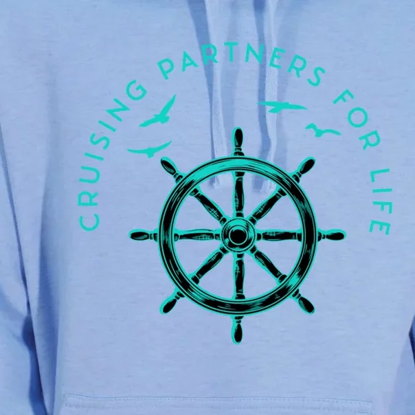 Cruising Partners For Life Husband And Wife Gift Unisex Surf Hoodie