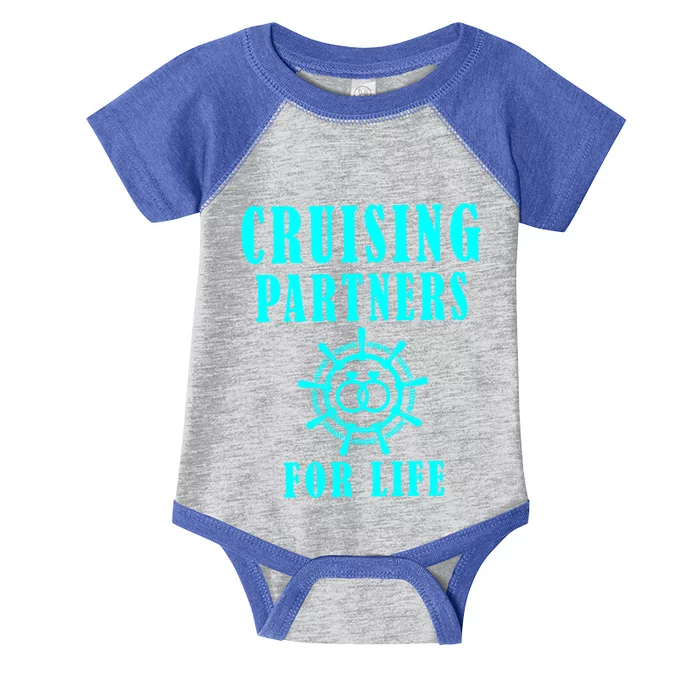 Cruising Partners For Life Wife Husband Couples Sailor Gift Infant Baby Jersey Bodysuit