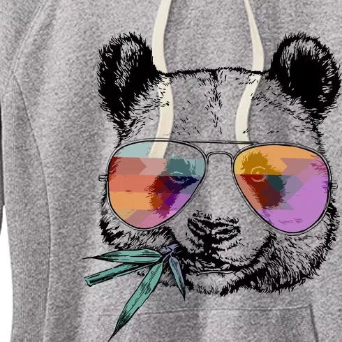 Cool Panda Funny Panda Bear In Sunglasses Women's Fleece Hoodie