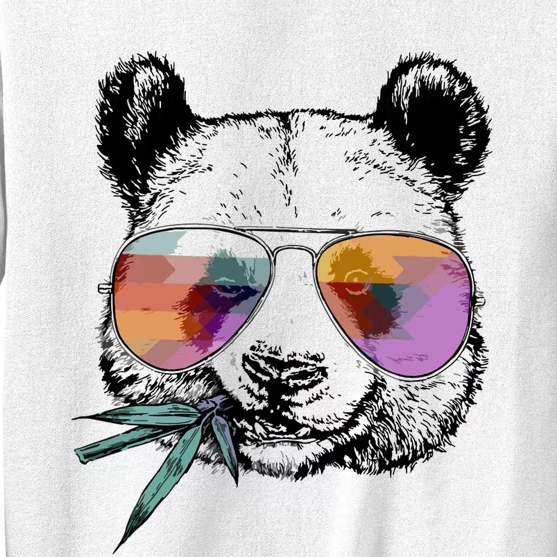 Cool Panda Funny Panda Bear In Sunglasses Sweatshirt