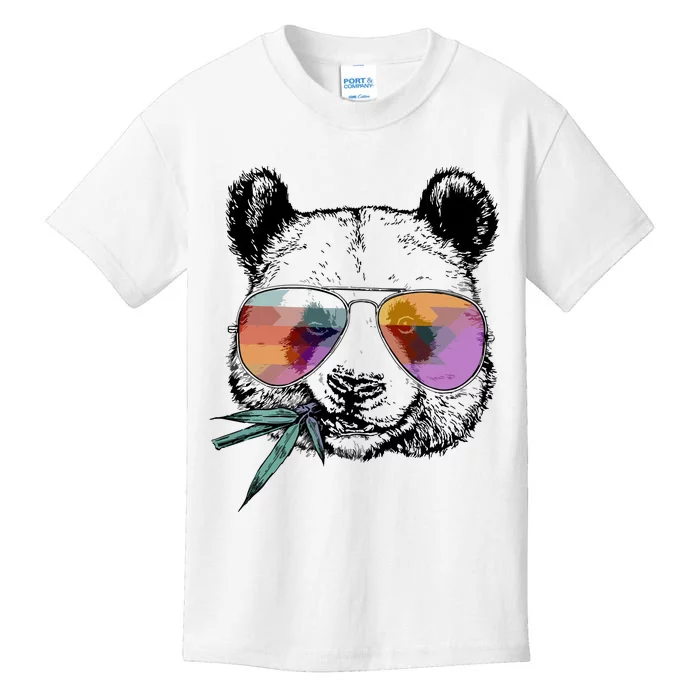 Cool Panda Funny Panda Bear In Sunglasses Kids T-Shirt