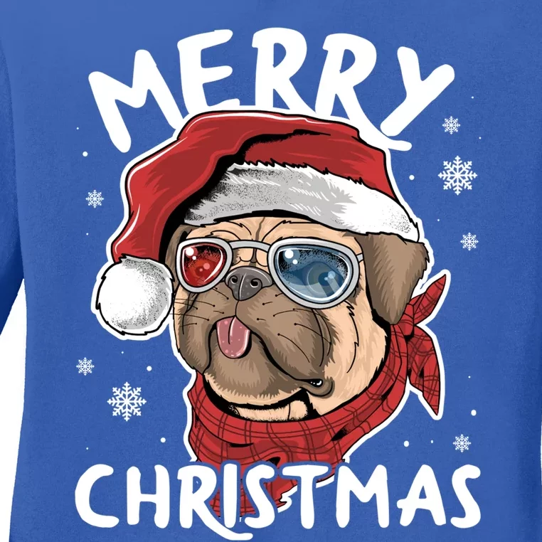 Christmas Pug Funny Christmas Pjs For Family And Dog Lovers Cool Gift Ladies Long Sleeve Shirt