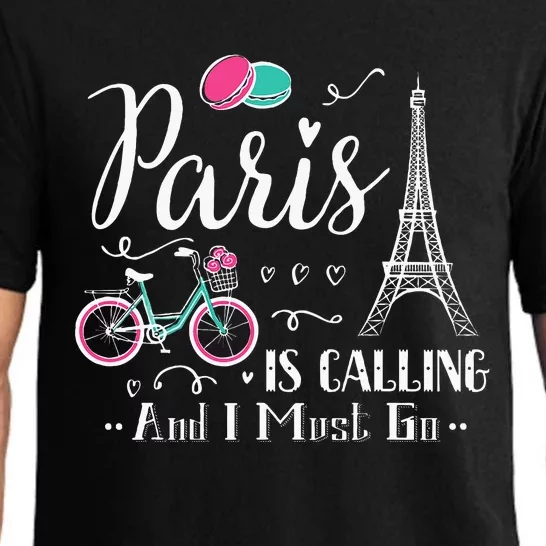 Cute Paris France Vacation Travel Christmas Gift Pajama Set