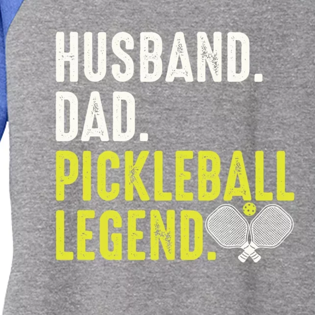 Cool Pickleball For Husband Dad Pickleball Player Gift Women's Tri-Blend 3/4-Sleeve Raglan Shirt