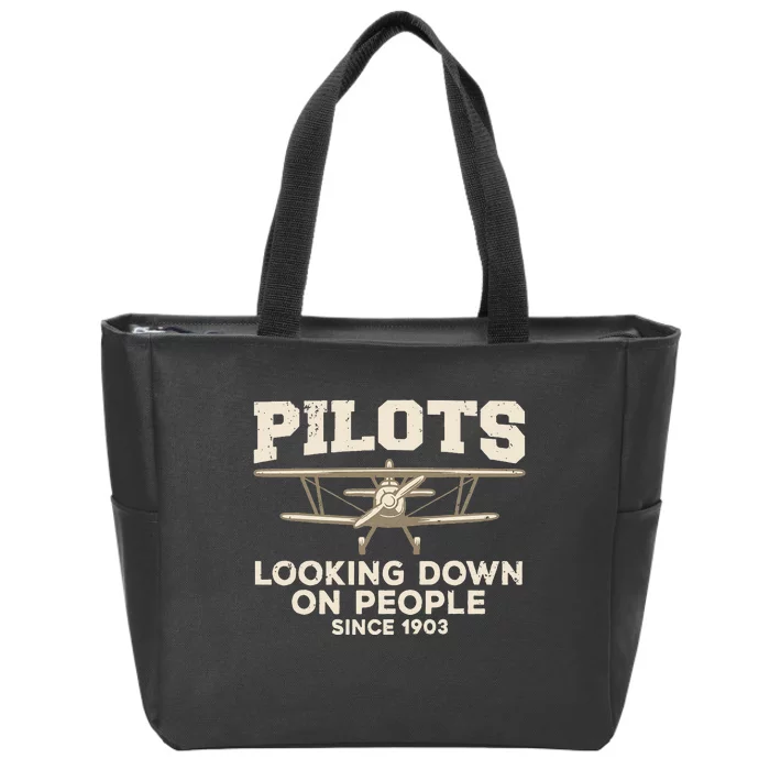 Cool Pilot For Wo Aircraft Pilot Airplane Flying Zip Tote Bag