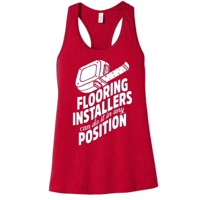 Contractor Position Floor Installation Women's Racerback Tank