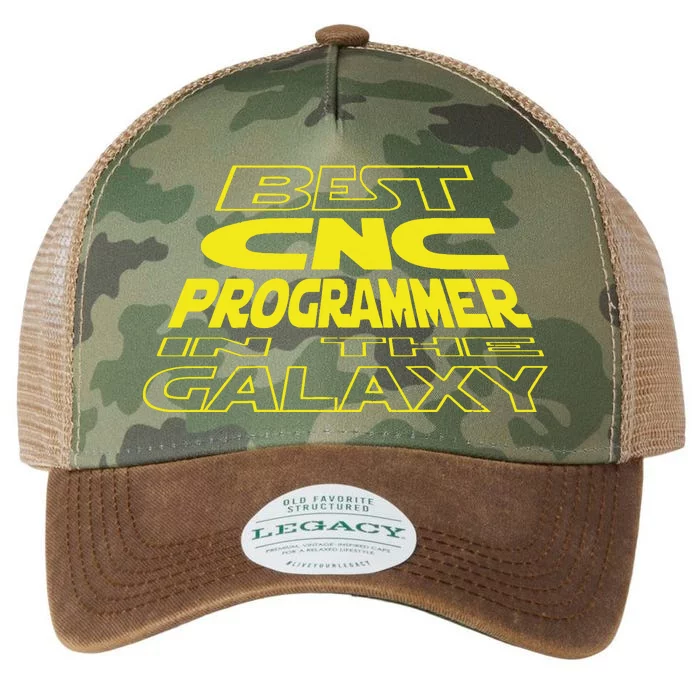 CNC Programmer Funny Space Backside Design Legacy Tie Dye Trucker Hat