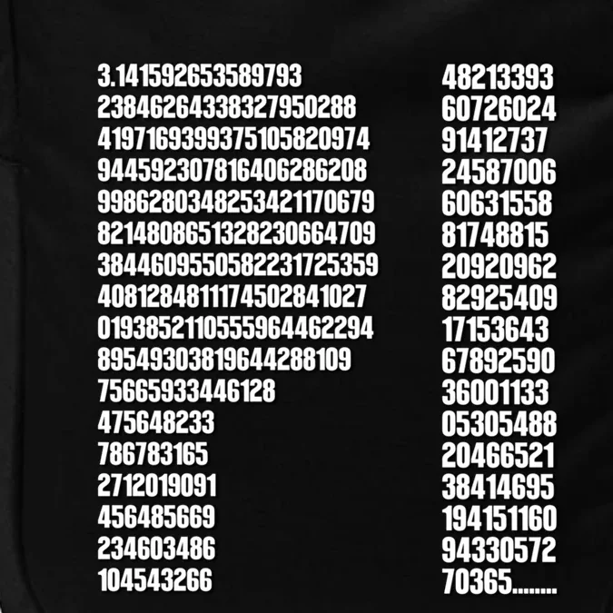 Cool Pi Filled Pi Day Math Lover Gift Impact Tech Backpack