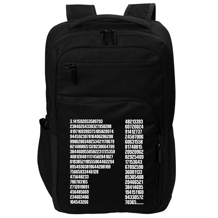 Cool Pi Filled Pi Day Math Lover Gift Impact Tech Backpack