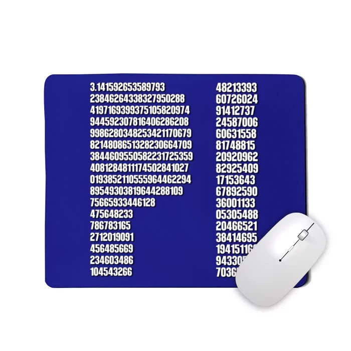 Cool Pi Filled Pi Day Math Lover Gift Mousepad