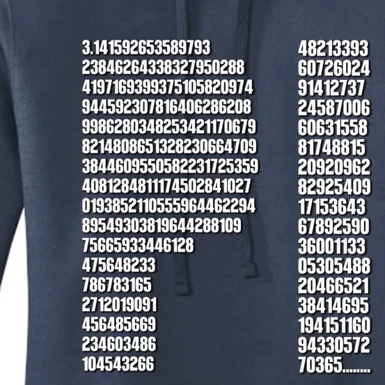 Cool Pi Filled Pi Day Math Lover Gift Women's Pullover Hoodie