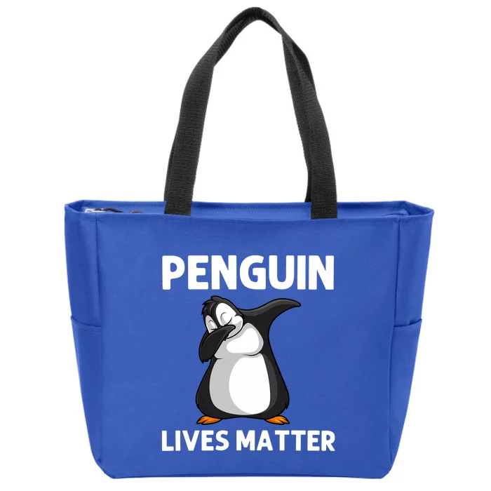 Cute Penguin For Zookeeper Penguin Lovers Dabbing Zip Tote Bag