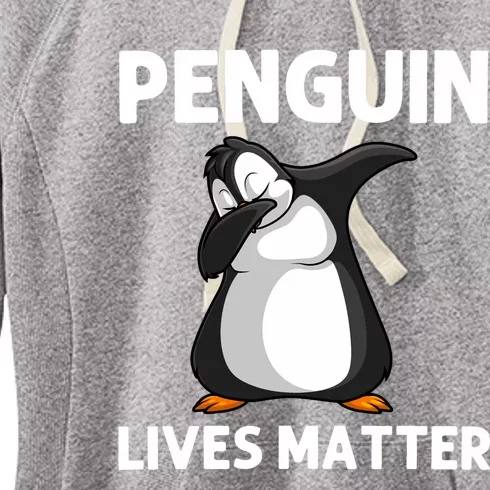 Cute Penguin For Zookeeper Penguin Lovers Dabbing Women's Fleece Hoodie