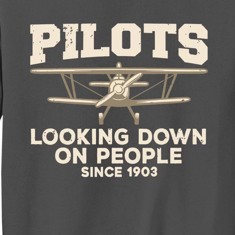 Cool Pilot For Men Women Aircraft Pilot Airplane Flying Tall Sweatshirt