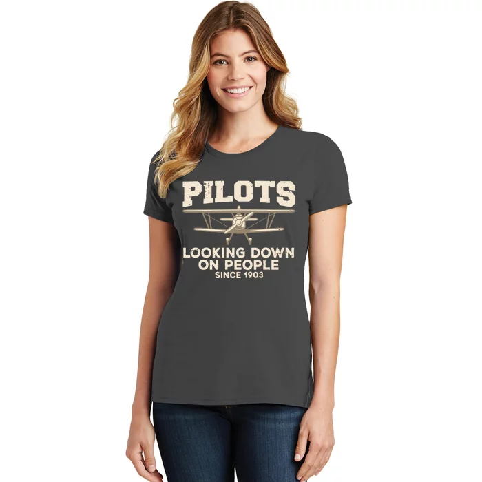 Cool Pilot For Men Women Aircraft Pilot Airplane Flying Women's T-Shirt