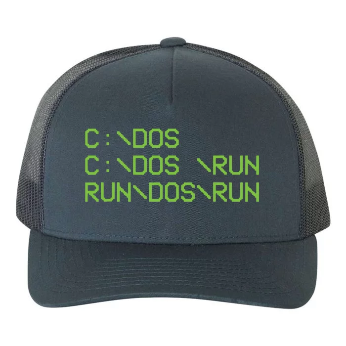 Computer Programmer Funny C Dos C Dos Run Run Dos Run Yupoong Adult 5-Panel Trucker Hat