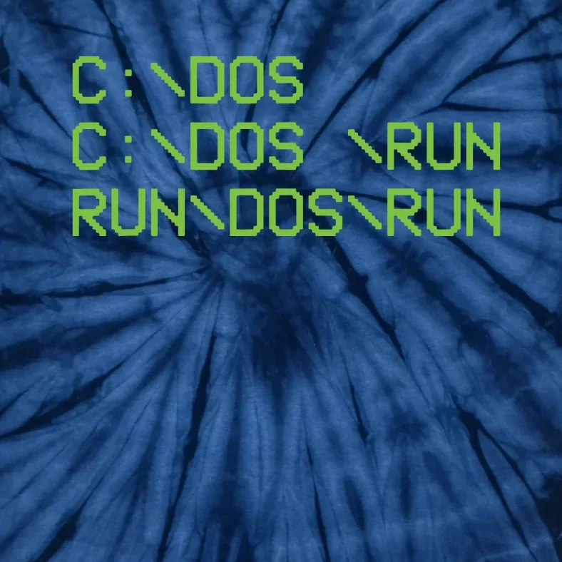 Computer Programmer Funny C Dos C Dos Run Run Dos Run Tie-Dye T-Shirt