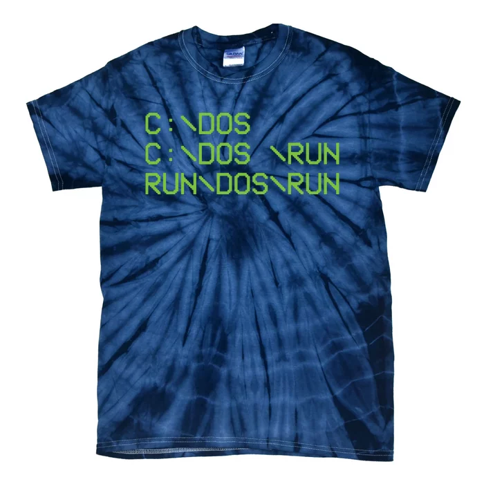 Computer Programmer Funny C Dos C Dos Run Run Dos Run Tie-Dye T-Shirt