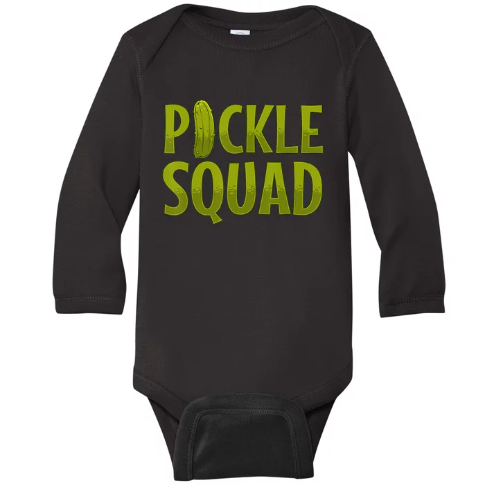 Cool Pickle For Vegan Pickles Dill Pickle Cucumber Baby Long Sleeve Bodysuit