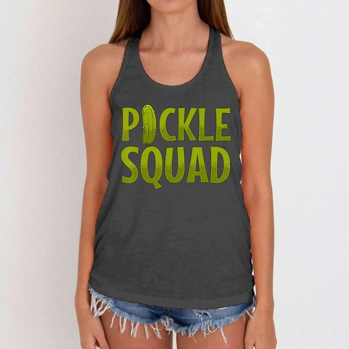 Cool Pickle For Vegan Pickles Dill Pickle Cucumber Women's Knotted Racerback Tank